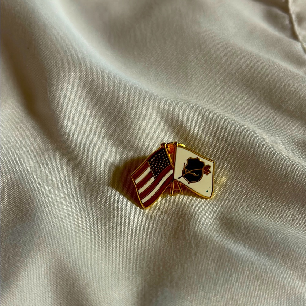 Gold police pin